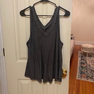 Free people Gray flowy tank
